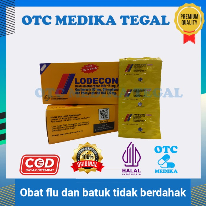 Jual Lodecon Forte 10 Kaplet Obat Flu Dan Batuk Tidak Berdahak | Shopee ...