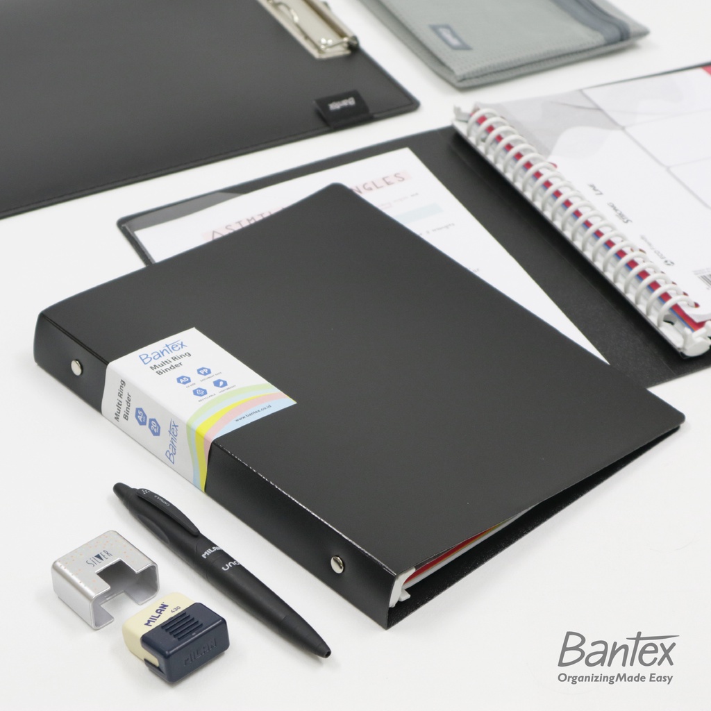 Jual Bantex Binder Trendy B5 26 Ring Black | Shopee Indonesia