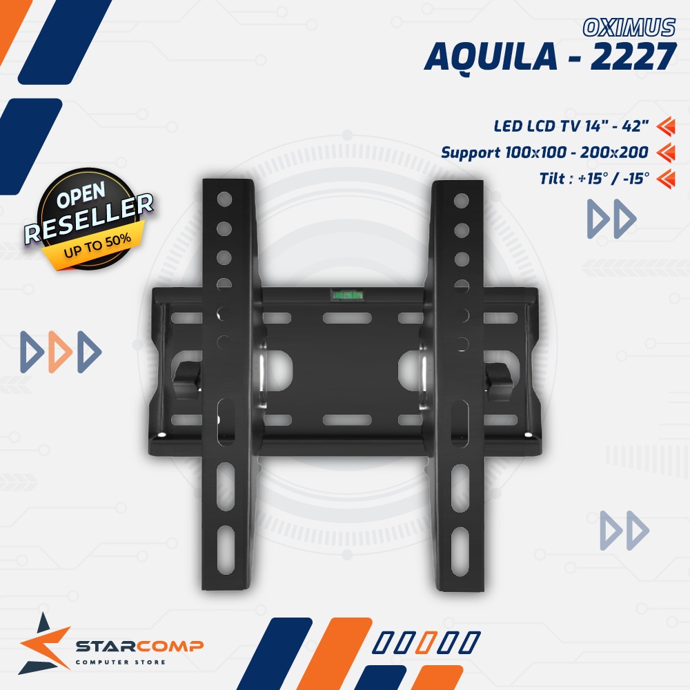 Jual Oximus Aquila Bracket Tv Tilt Led Lcd Monitor Wall Mount Shopee Indonesia