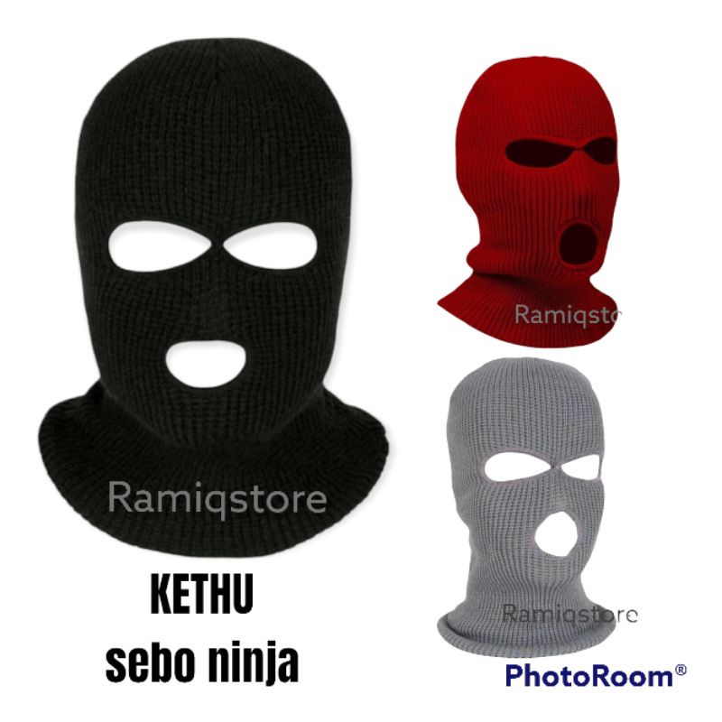 Jual topi sebo/kupluk ninja/topi kethu/topi kupluk/topi topeng Kekinian ...