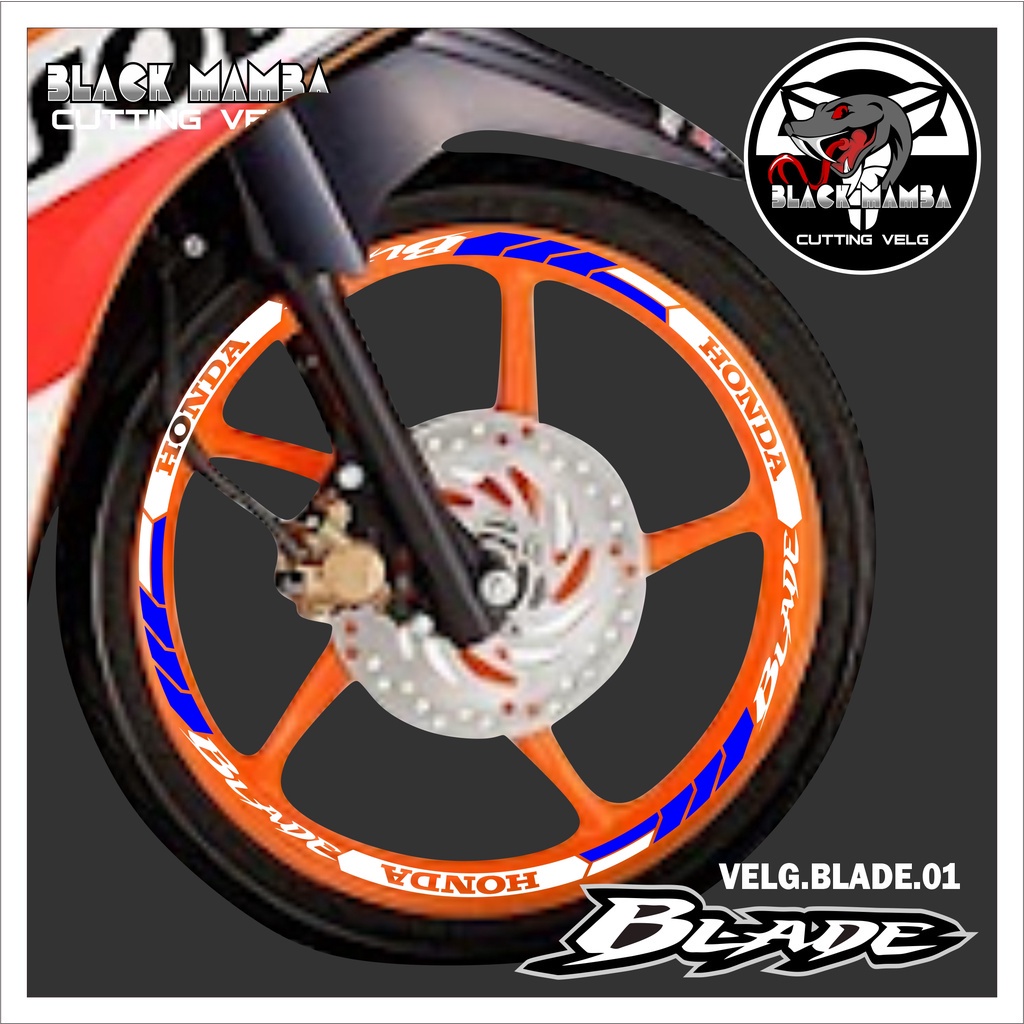 Jual Cod Cutting Sticker Velg Blade Stiker Lis List Variasi Ban Velg Honda Blade Shopee