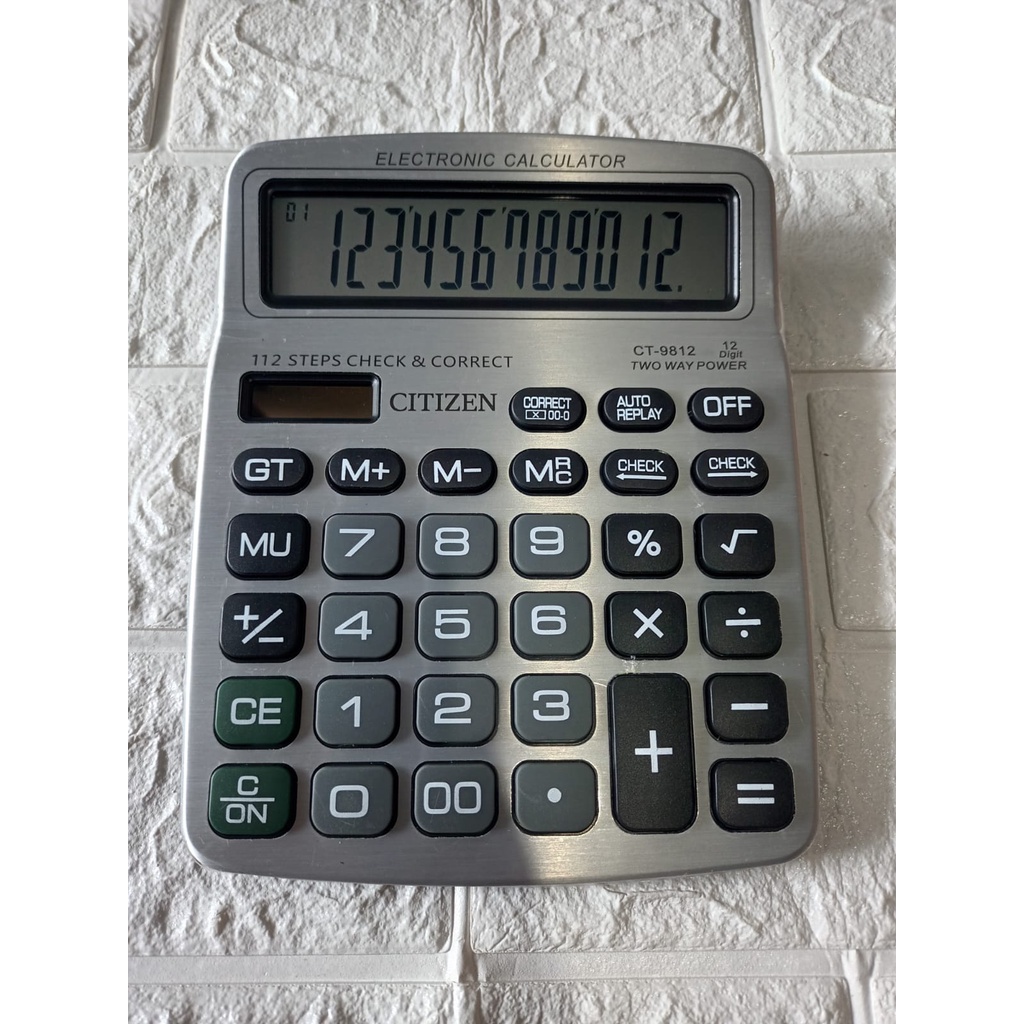 Jual KALKULATOR DESKTOP MEJA CITIZEN CT-9812 / CALCULATOR BESAR 12 ...