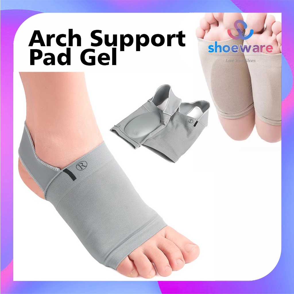 Alas Bantalan Tumit Insoles Shoes Gel Pad Heel Pelindung Kaki Datar Insole  Sol Arch Support Pad Gel