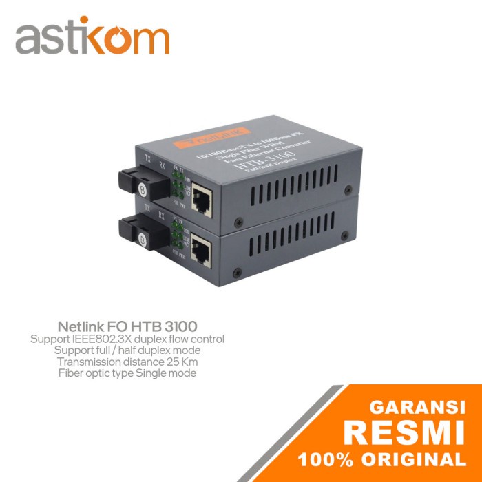 Jual Media Converter Netlink Fiber Optic HTB 3100 | Shopee Indonesia