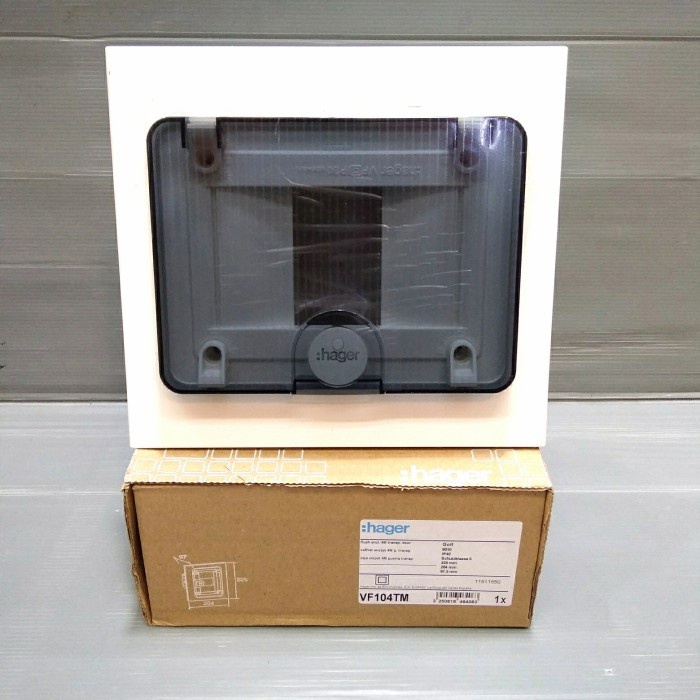 Jual HAGER BOX MCB 4 Group Inbow VF104TM Modul Kotak Tanam VF 104 TM ...