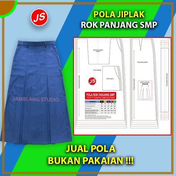 Jual Pola Jiplak Rok Panjang SMP | Aneka Pola | Shopee Indonesia