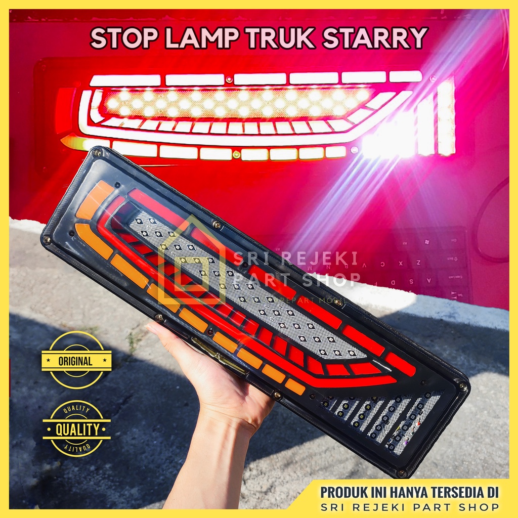 Jual Running Stop Lamp Truk Variasi Starry 12 24 Volt Sepasang