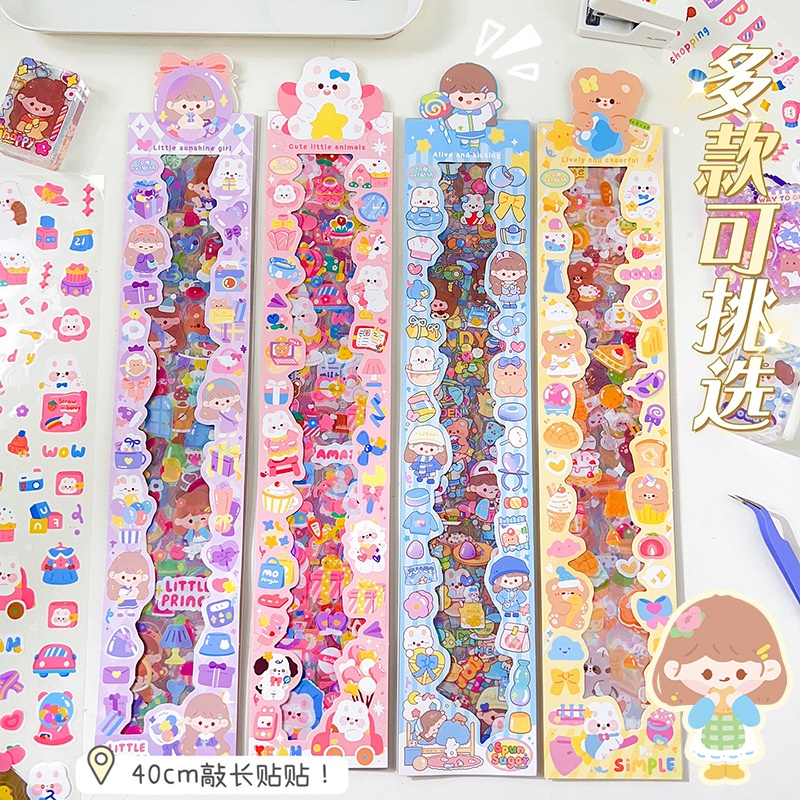 Jual Momo Sauce Handbook Sticker Set Lucu PET Tahan Air Stiker Strip ...
