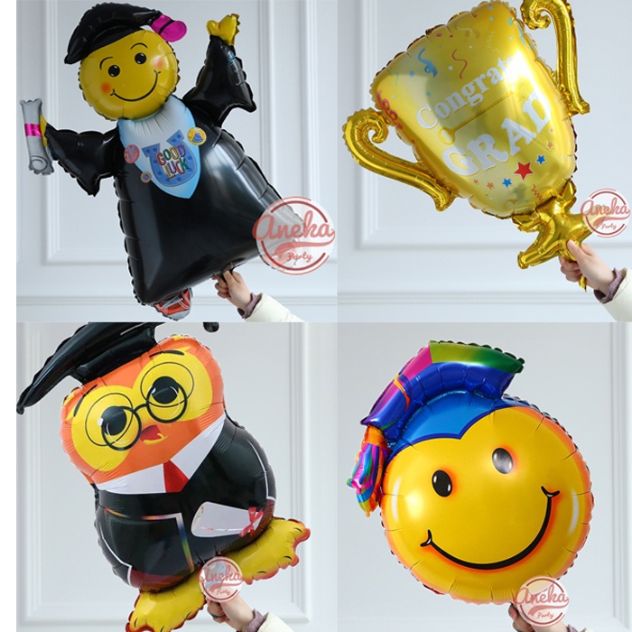 Jual Balon Foil Wisuda Jumbo Balon Foil Graduation Balon Wisuda Graduated Balon Tema