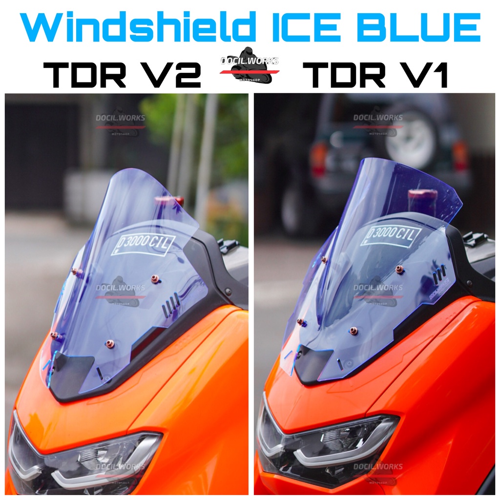 Jual Visor Windshield TDR SIRIP ICE BLUE Nmax New Nmax 2020 Windshield ...