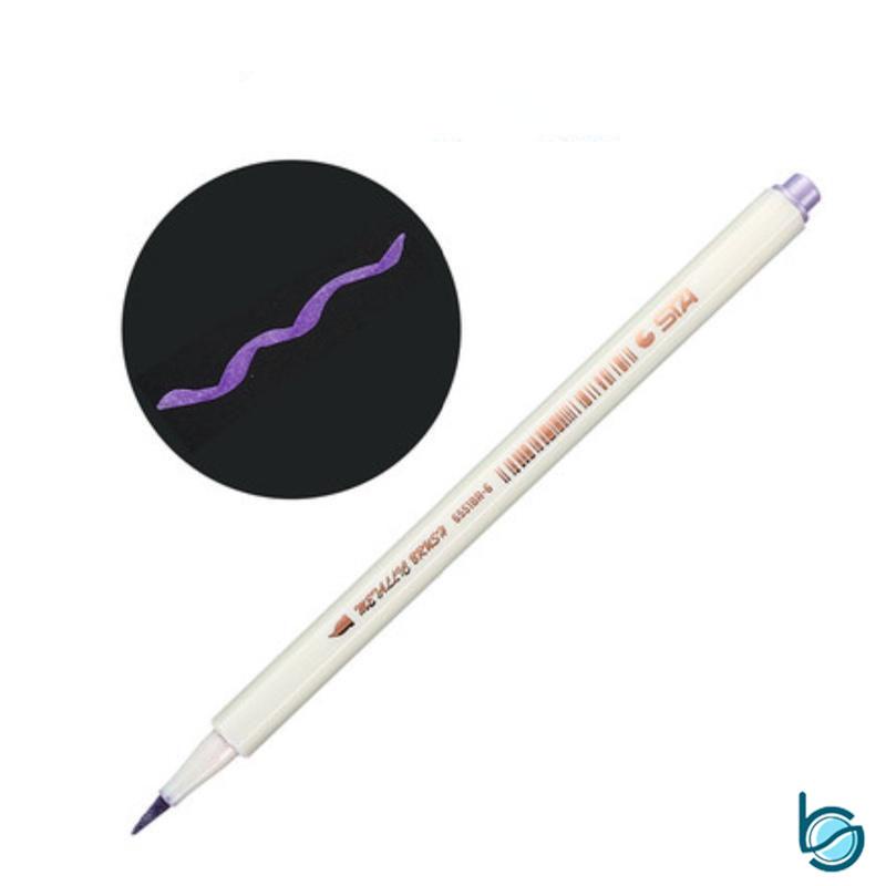 Spidol Metalic Warna Cerah/Metalic Marker Pen Colouring soft tip Best  Stationary