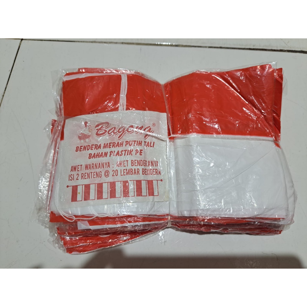 Jual Apazada Bendera Merah Putih Tali 1 Pack 40 Pcs Bendera Umbul Umbul Hut Bendera 1196