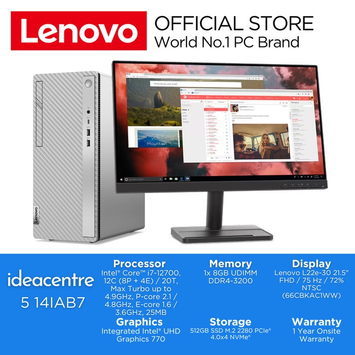 Jual Lenovo Ideacentre Iab Core I Gb Gbssd Led Inch