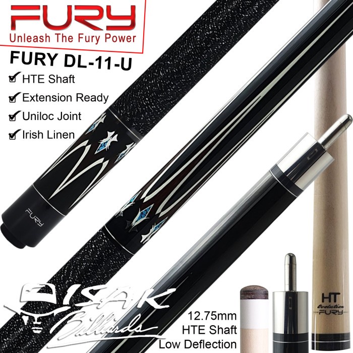 Jual Fury DL-11 Maple Pool Cue - 13 mm - Billiard Stick Stik Biliar ...