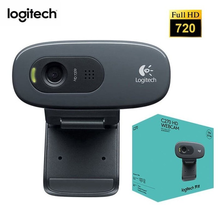 Jual Logitech USB HD Webcam C270 with Microphone | Shopee Indonesia
