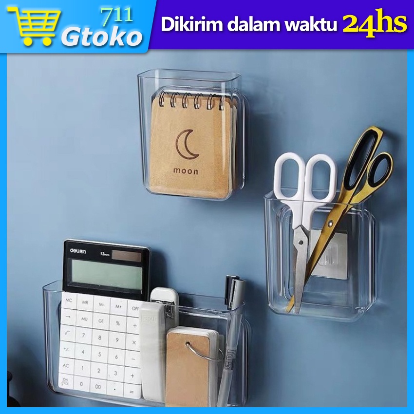 Jual Kotak Tempat Penyimpanan Dinding Tempel Tembok Transparant ...