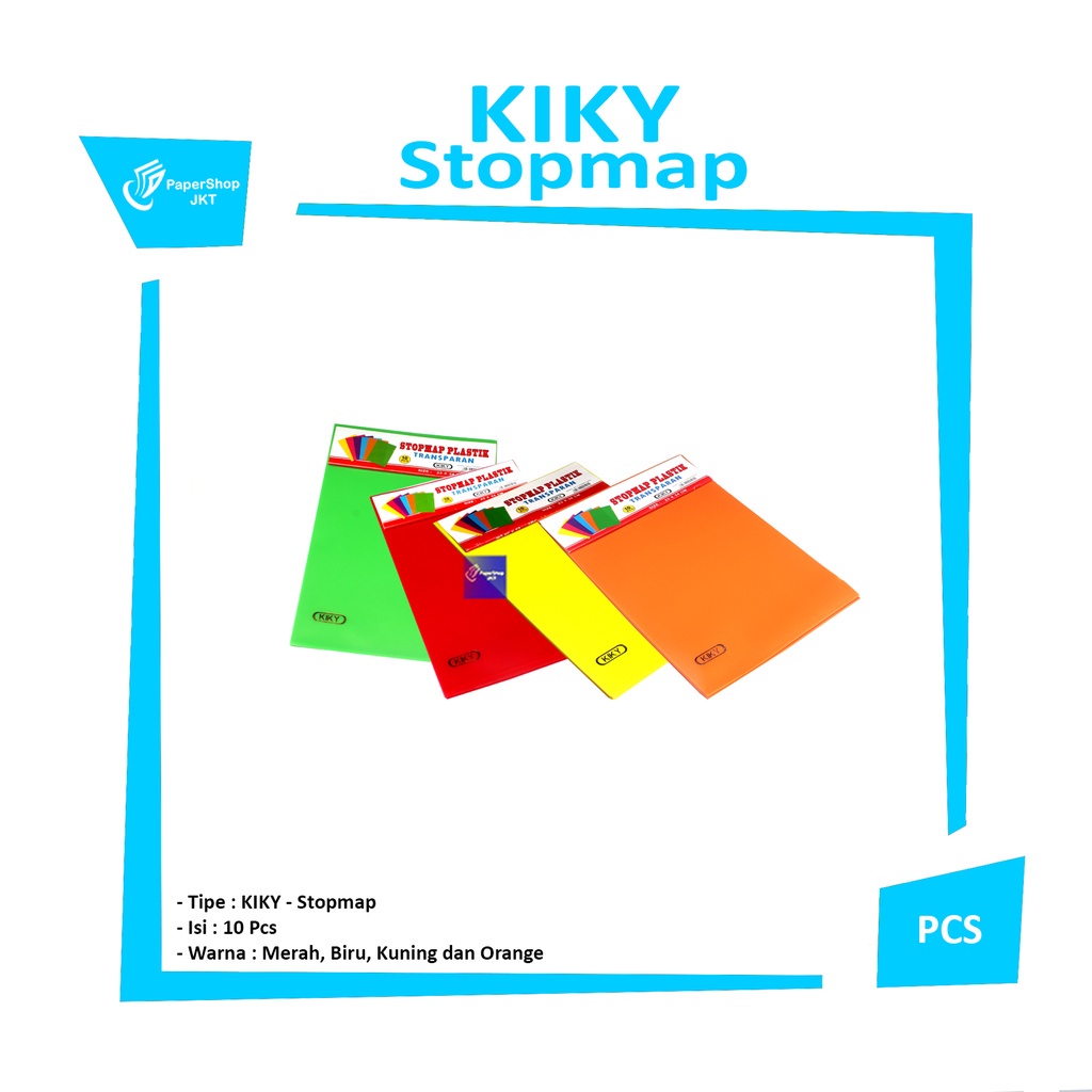 Jual KIKY - Stopmap L Plastik - 10Pcs | Shopee Indonesia