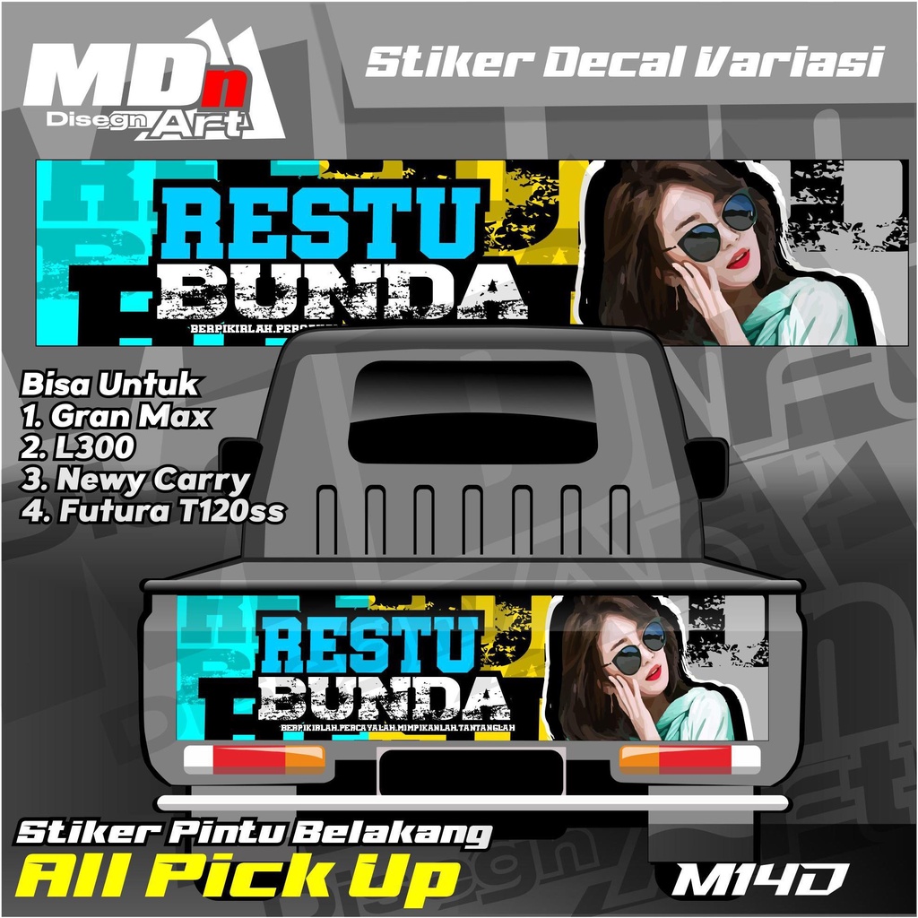 Jual Stiker Pintu Belakang Pick Up Bak Belakang L Granmax New Carry Traga T Ss Bisa