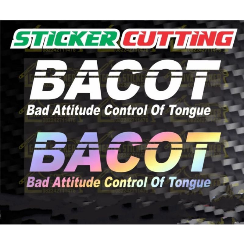 Jual Stiker BACOT / Stiker Viral / Stiker Motor / Stiker BACOT Scoopy