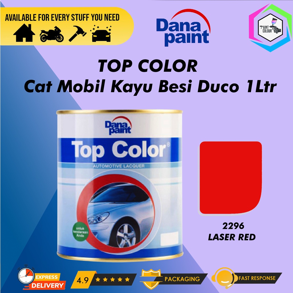 Jual TOP COLOR 2296 Laser Red - Cat Mobil Kayu Besi Duco - ECER ...