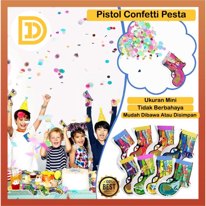 Jual Pistol Confetti Popper Party Tembakan Surprise Boom Pesta Ulang ...