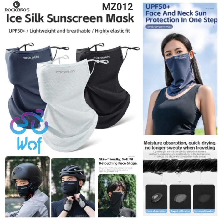 Jual Rockbros Mz012 Face Mask Masker Wajah Balaclava Sepeda Motor Scarf