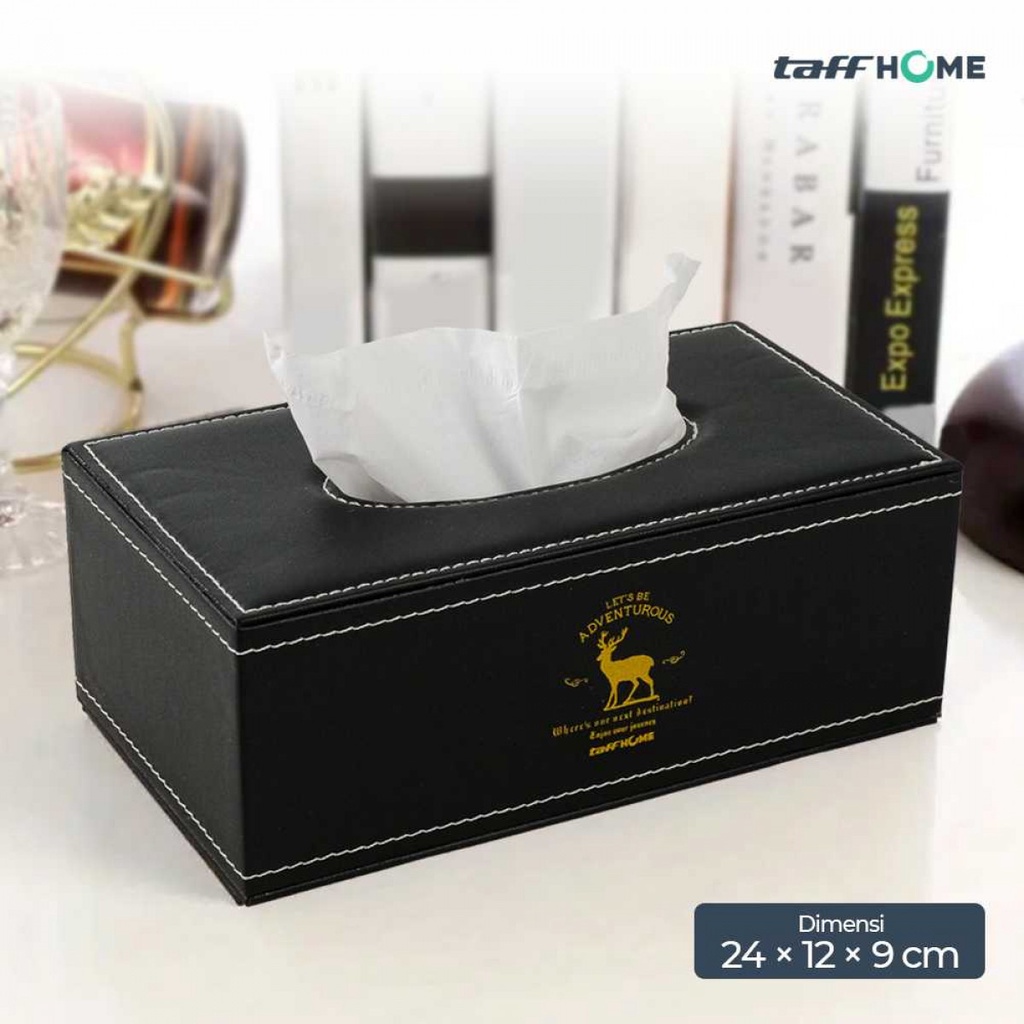 Jual Kotak Tisu Premium Kulit Tissue Box - ZJ007 Hitam | Shopee Indonesia