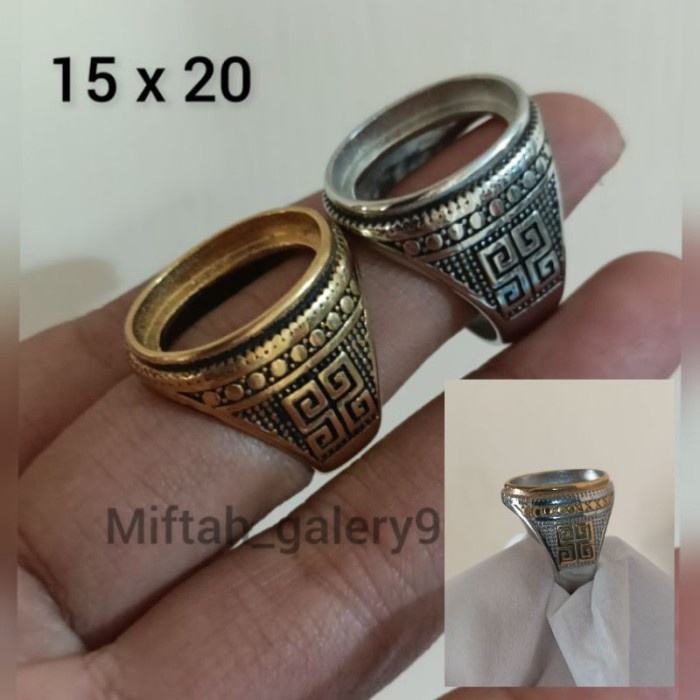 Jual Ring emban titanium super 15x20mm - Kuning, 8 | Shopee Indonesia