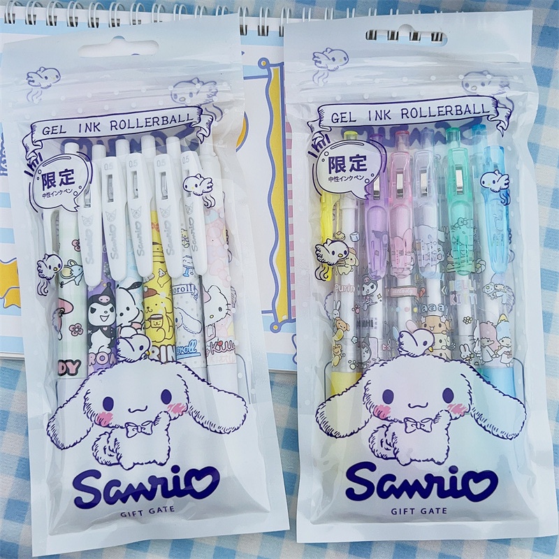 Jual (6pcs) Pulpen Gel Cetek Sanrio / Ballpoint 0.5mm Sanrio / Pena ...