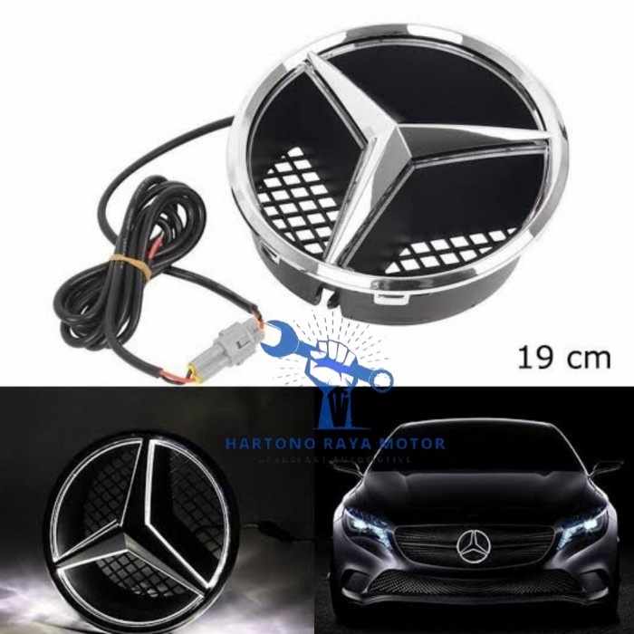 Jual Logo Tengah Led Emblem Grill Mercedes Benz Light W204 W245 X204 ...