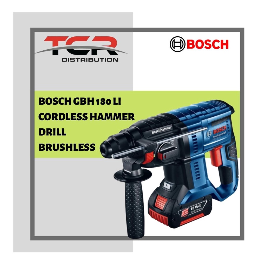 Jual Bosch Rotary Hammer GBH 180LI Gen 2 Brushless /Mesin Bor Beton