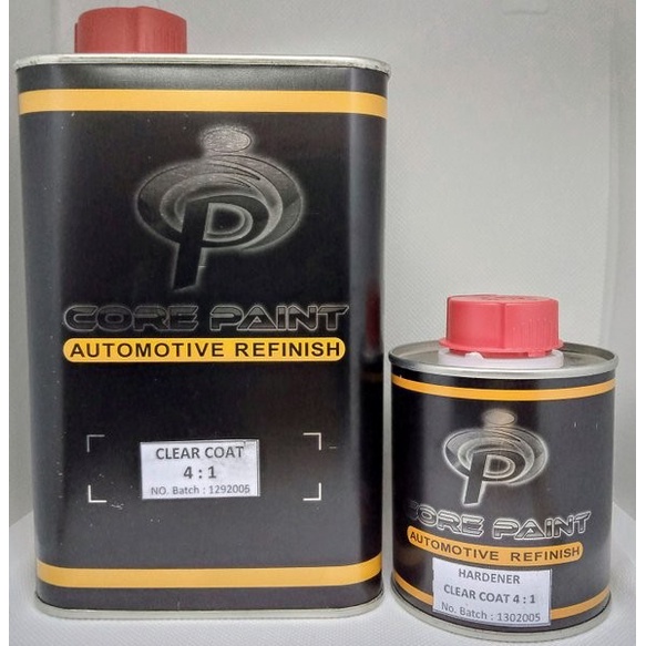 Jual Clear Mengkilap Pernish Core Paint 1 liter 4:1 Fast Clear Mobil ...