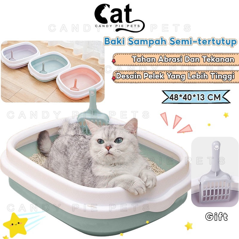 Jual Baskom Bak Pasir Kucing Kotak Kotoran Kucing Cat Litter Box Jumbo