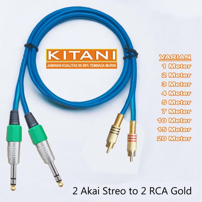 Jual Juan Kabel Audio X Akai Stereo Mm To Rca Gold Kitani