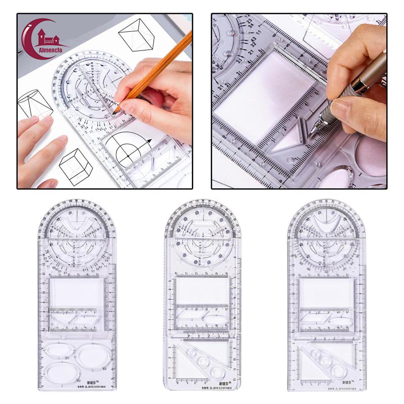 Jual Penggaris Pengukur Gambar Geometris Multifungsi Menggambar Paralel