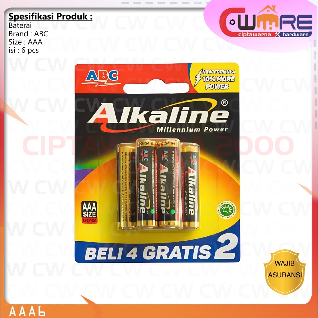 Jual Baterai Battery Batere Abc Alkaline Ori Aa Aaa A Pcs Shopee Indonesia