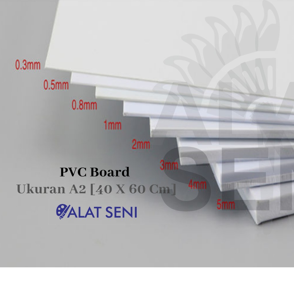 Jual PVC BOARD 1MM / PVC FOAM BOARD 40X60CM 1MM / PAPAN PVC 1CM / PVC ...