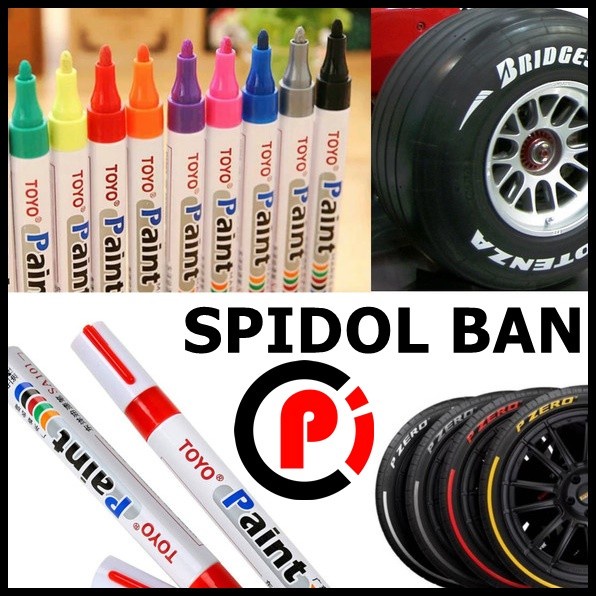 Jual Spidol Ban Paint Marker Untuk Ban Mobil Motor | Shopee Indonesia