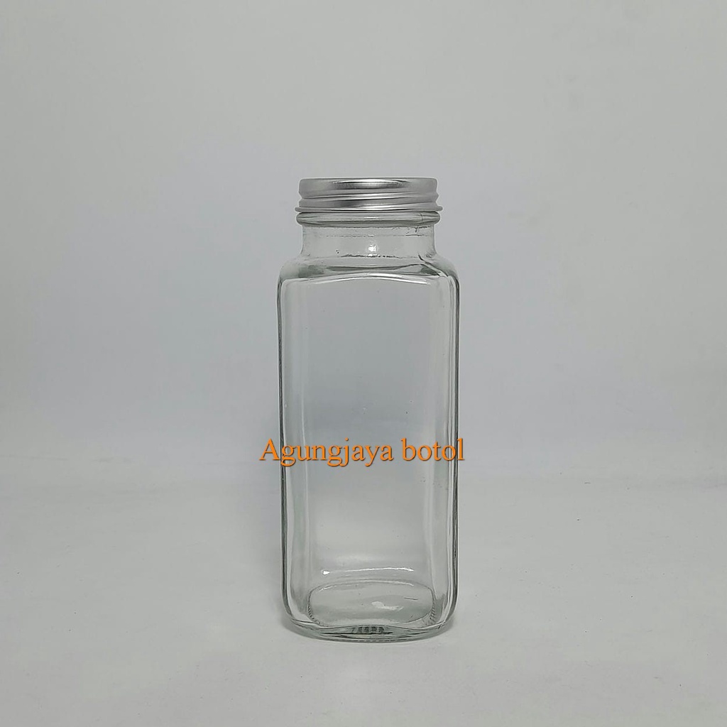 Jual Botol Kaca 250 Ml Kotak Clear Botol Kaca Botol Kaca Food