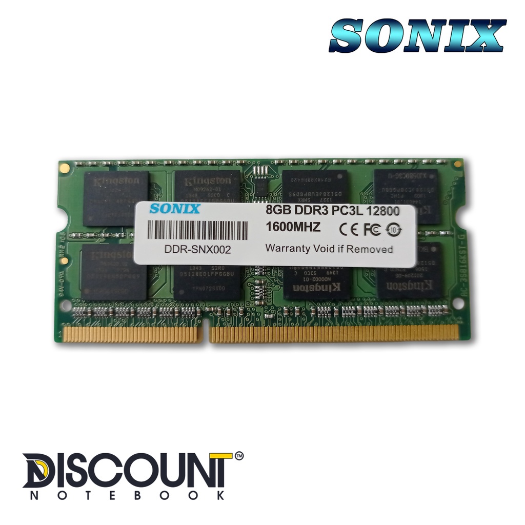 SONIX RAM DDR Laptop Memory DDR3L LOW 8GB 1600MHz SODIMM GARANSI LIFETIME  SEUMUR HIDUP SELAMANYA