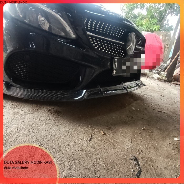 Jual front lips Mercedes Benz C200 w205 4 pintu carbon kevlar -Duta ...