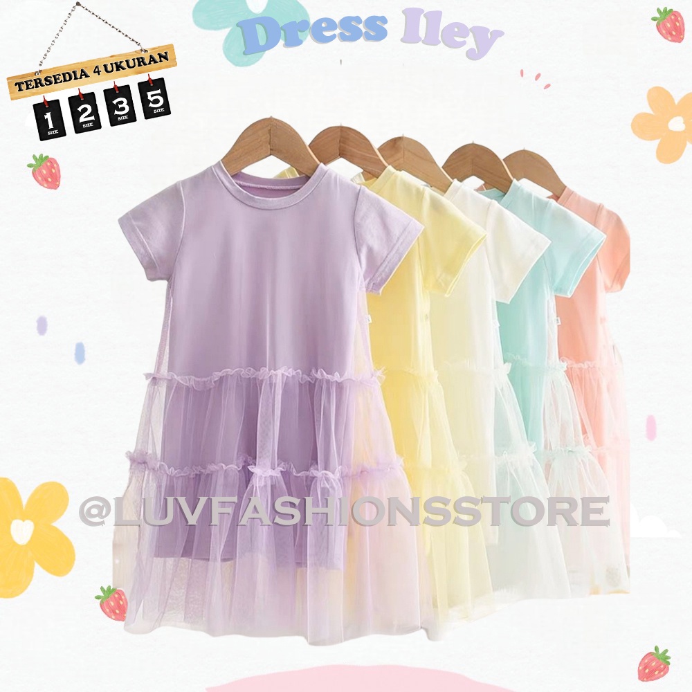 Aero Balloon Midi Dress Tile Midi Dress Anak Perempuan