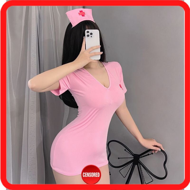 Jual Baju Lingerie Cosplay Kostum Seragam Sekolah Suster Perawat Nurse