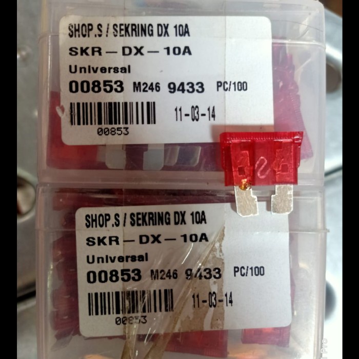 Jual SPAREPART OTOMOTIF- Fuse / Sekring / Skring DX 10A Universal Shop ...