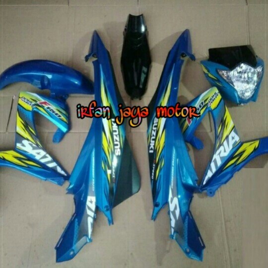 Jual Cover Body Full Halus Suzuki Satria Fu Facelift Biru Shopee Indonesia