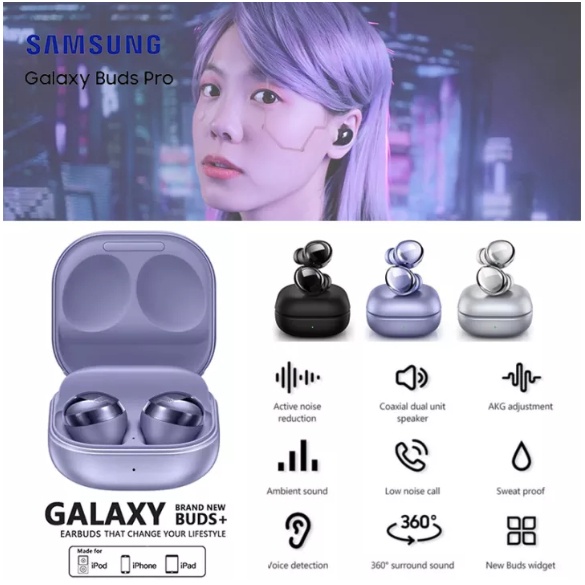 Jual Samsung Galaxy BUDS PRO ANC Active Noise Cancellation Earphone