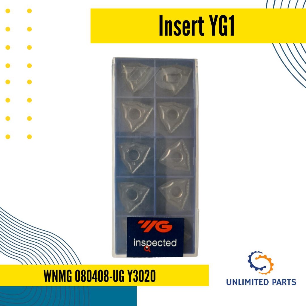Jual YG1 Turning Insert WNMG 080408-UG Y3020 Original Insert Bubut ...
