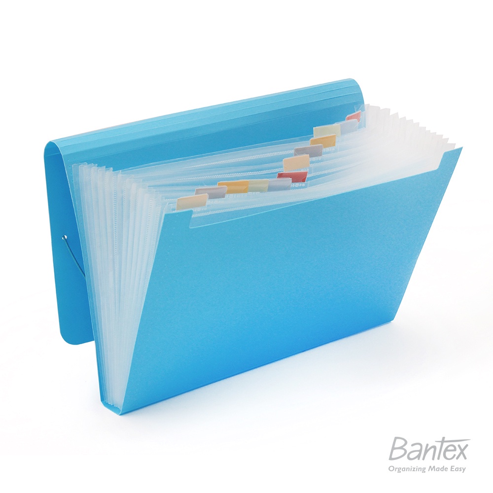 Jual Bantex Expanding File Map Harmonika 12 Sekat Folio F4 Sky Blue ...