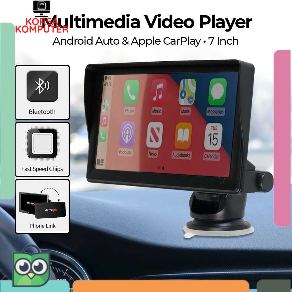 Jual Video Player Multimedia Mobil Wireless Carplay Android Auto 7 Inch ...