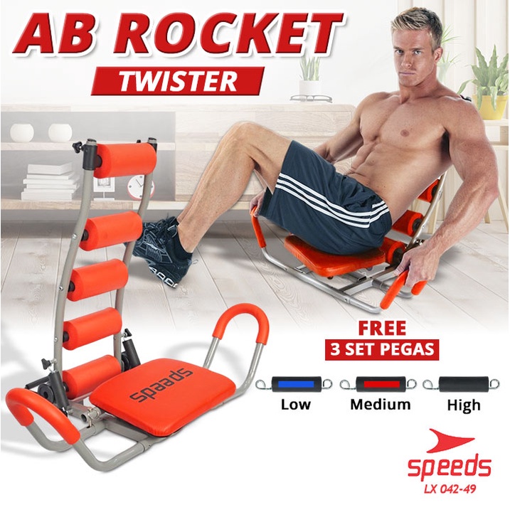 Jual Speeds Sport Balance Power Ab Rocket Twister Alat Olahraga Gym Fitness Rumah